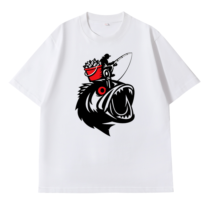 T-Shirt Angelglück am Wasser