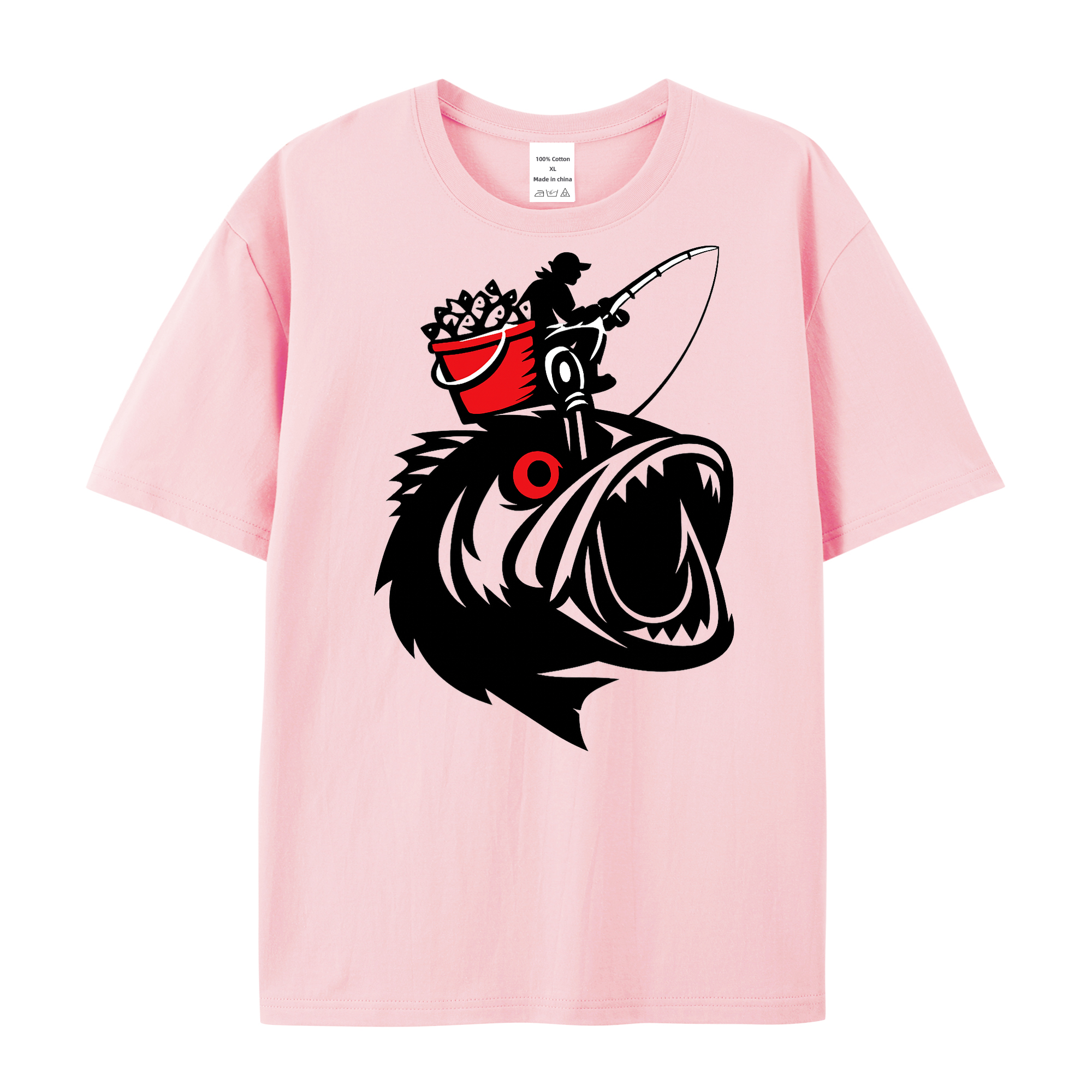 T-Shirt Angelglück am Wasser