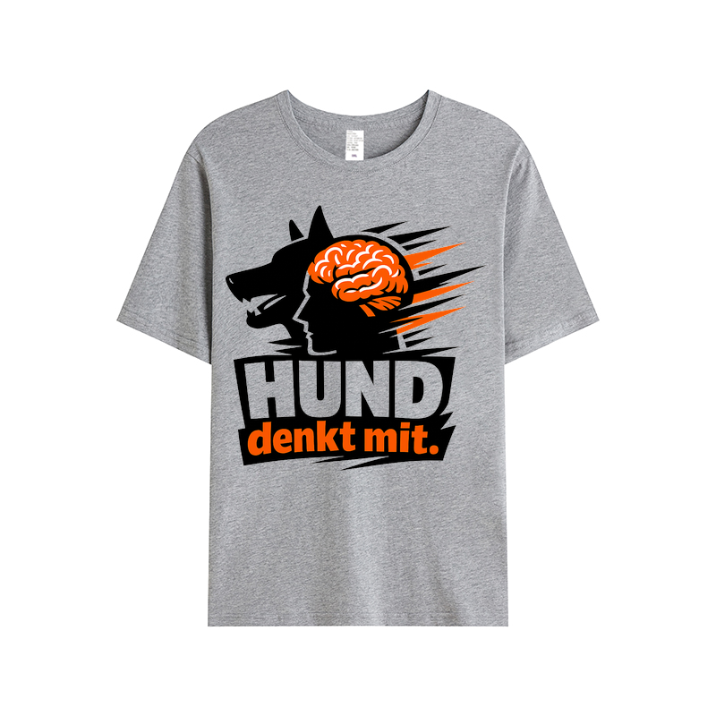 T-Shirt Hund denkt mit. – Cleverer Dog Lover Look