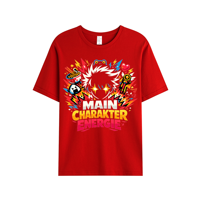 T-Shirt Main Charakter Energie Anime Vibes