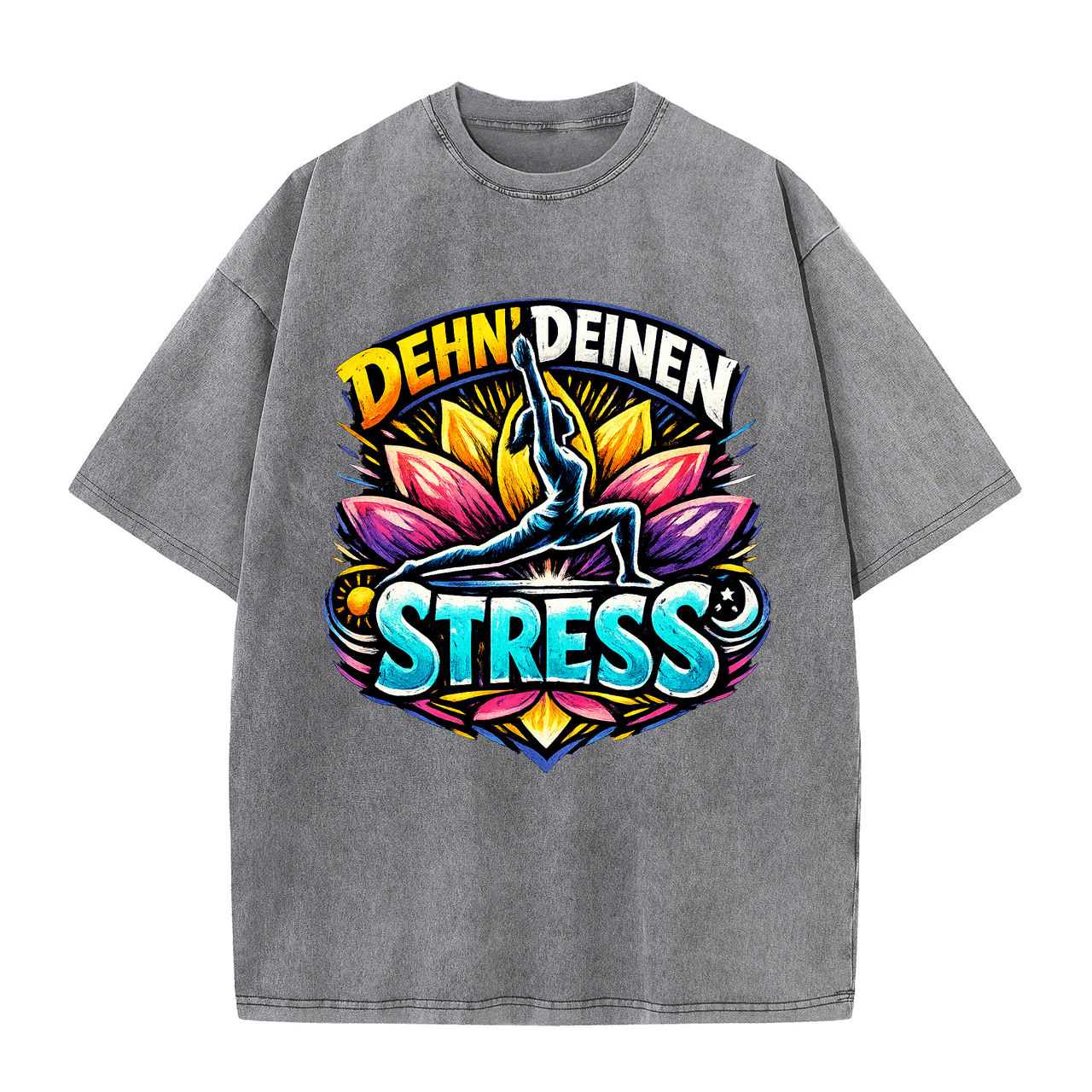T-Shirt Stretch Your Stress Yoga Flow