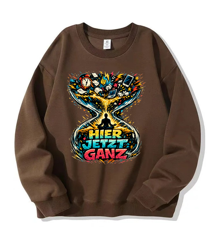 Sweatshirt HierJetztGanz – Yoga Flow Komfort