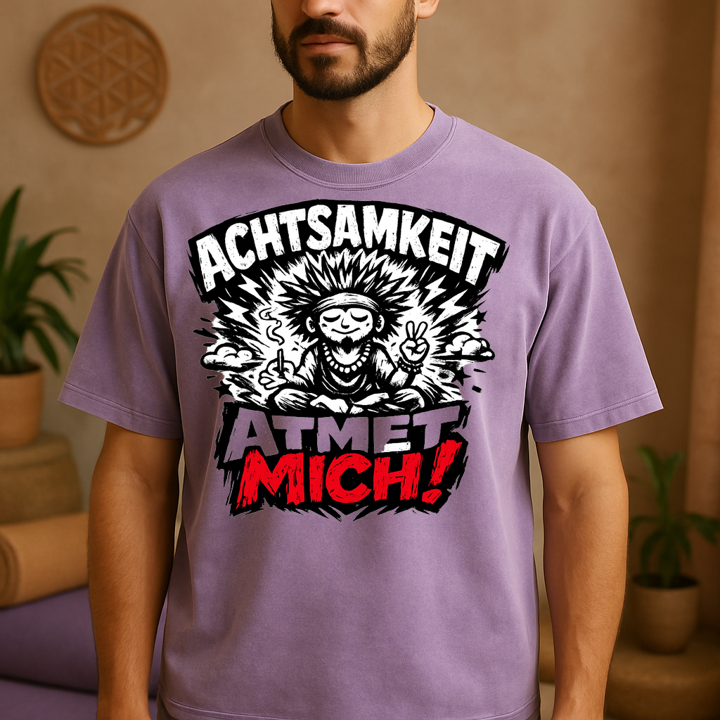 T-Shirt Achtsamkeitsatmung Yoga Yogi