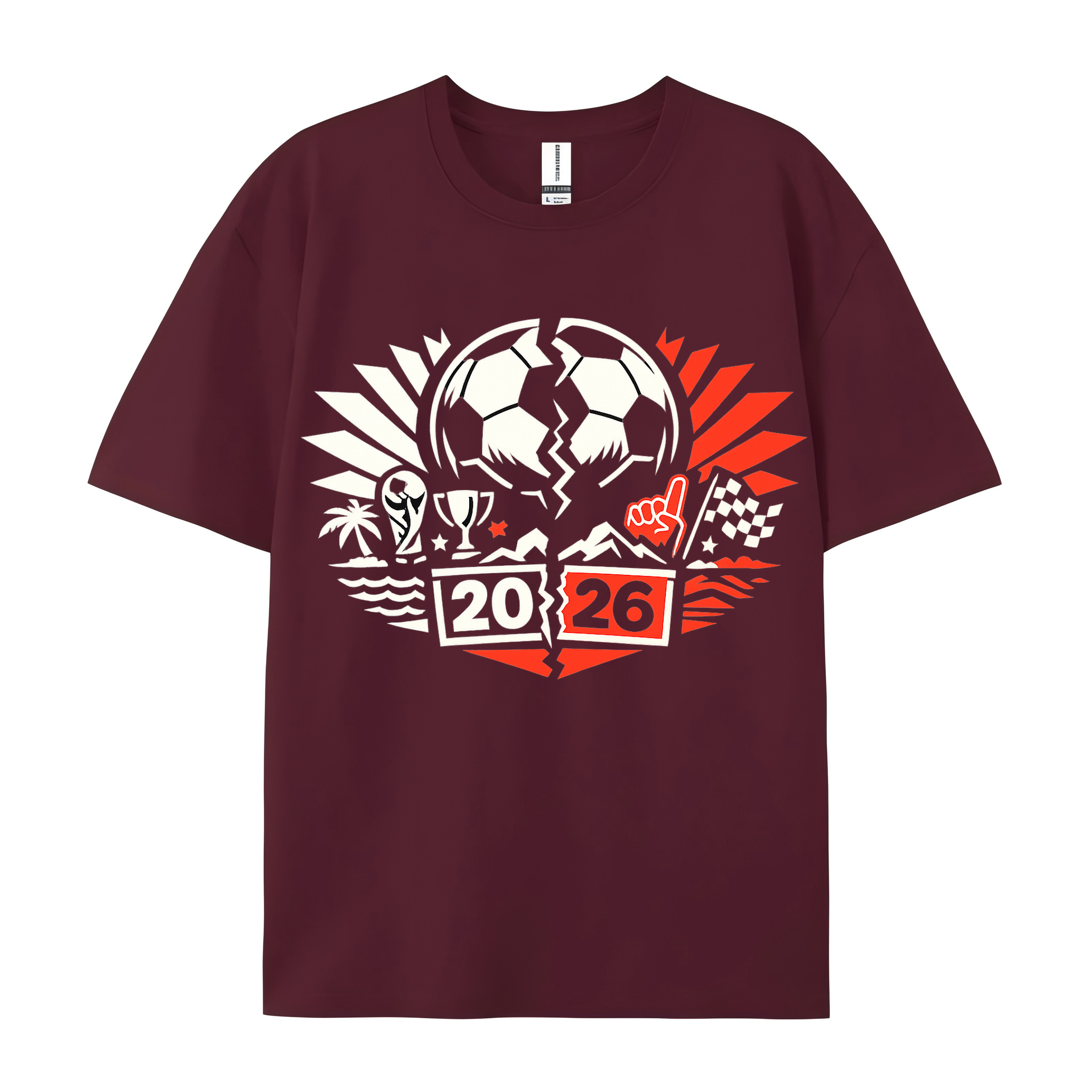 T-shirt WM-Wahnform im flirrenden Jubelwirbel