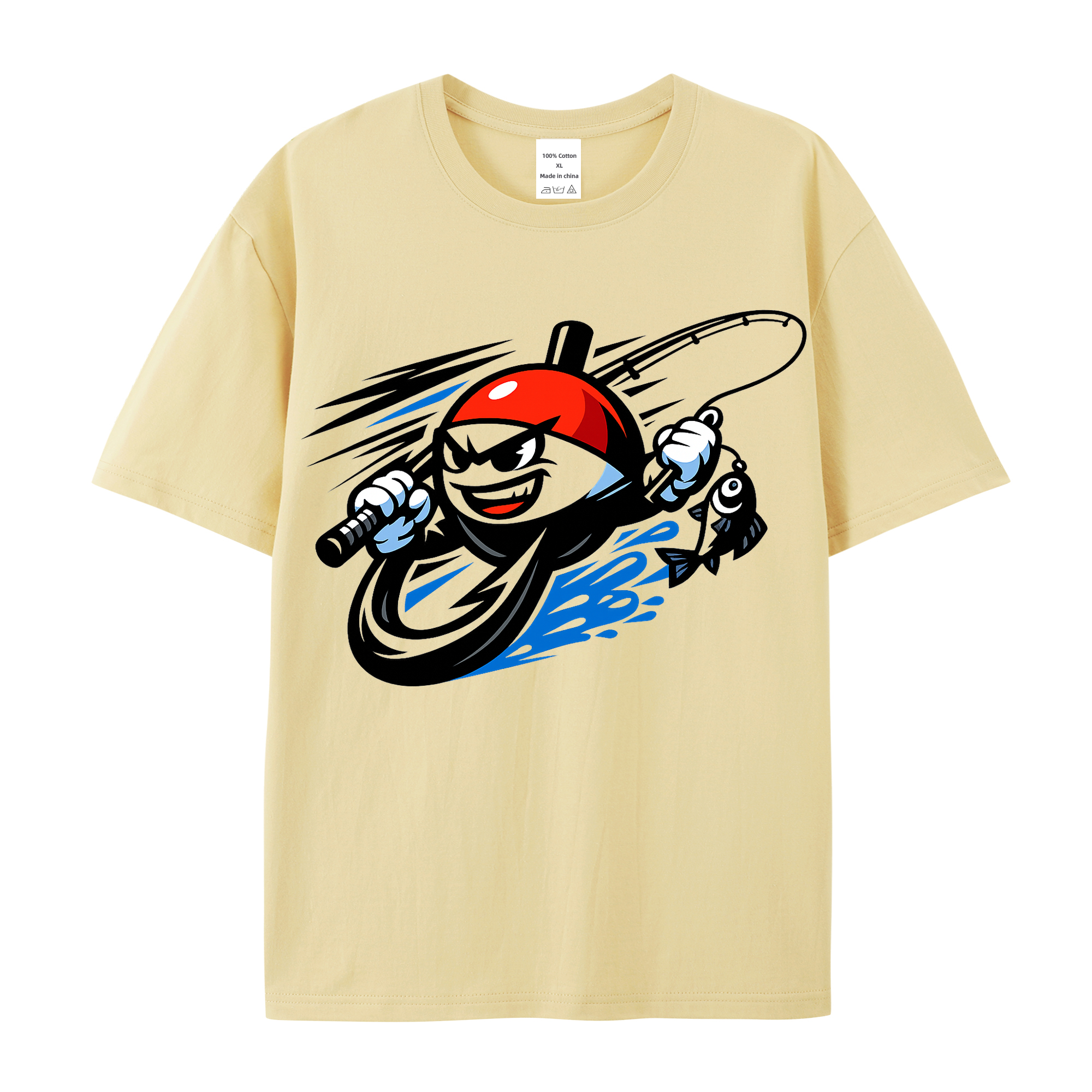 T-Shirt Angelglück am Wasser