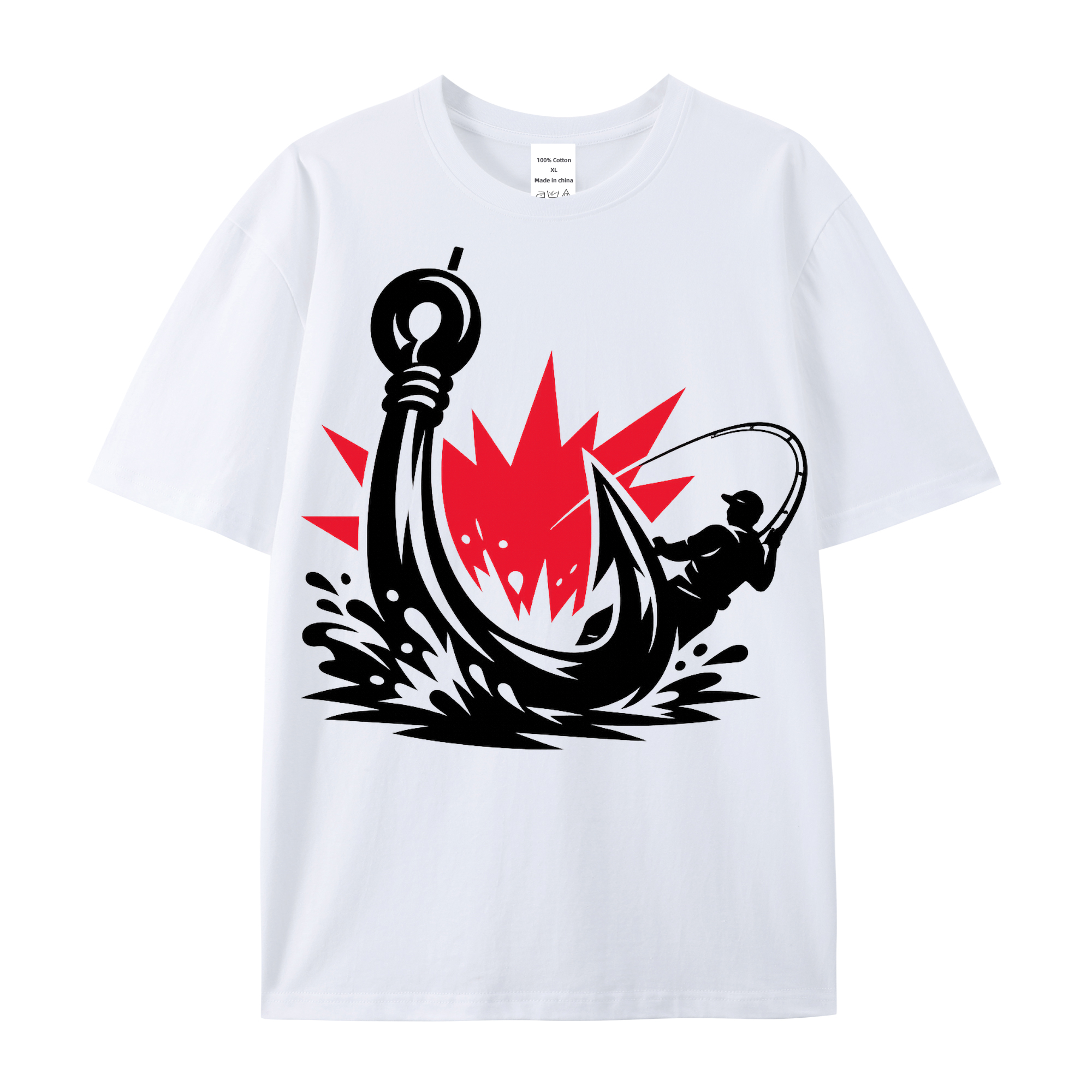 t-shirt Angelglück am Wasser