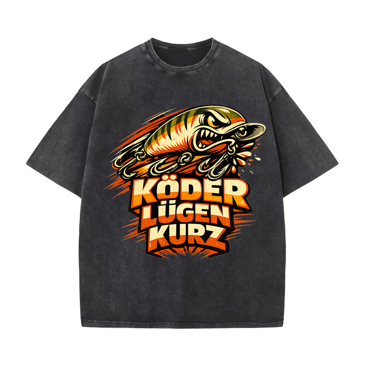t-shirt Köder lügen kurz Anglerstyle
