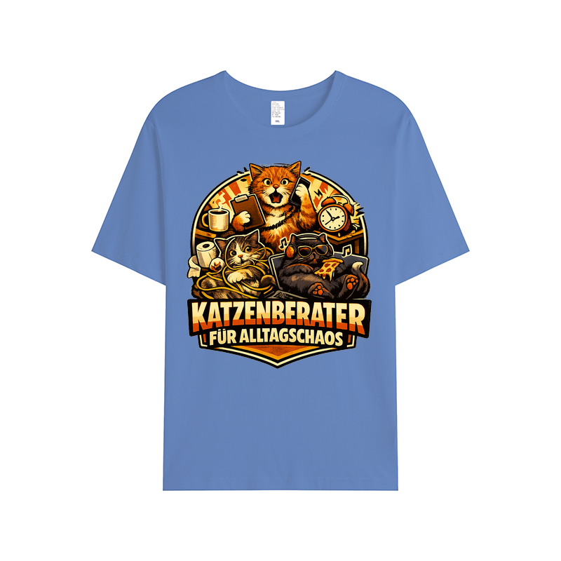 „Katzenberater für Alltagschaos“ t-shirt