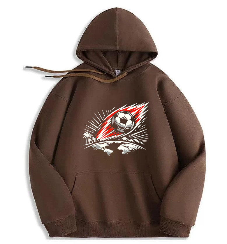 Hoodie Leuchtende Typowellen der Fußballnacht