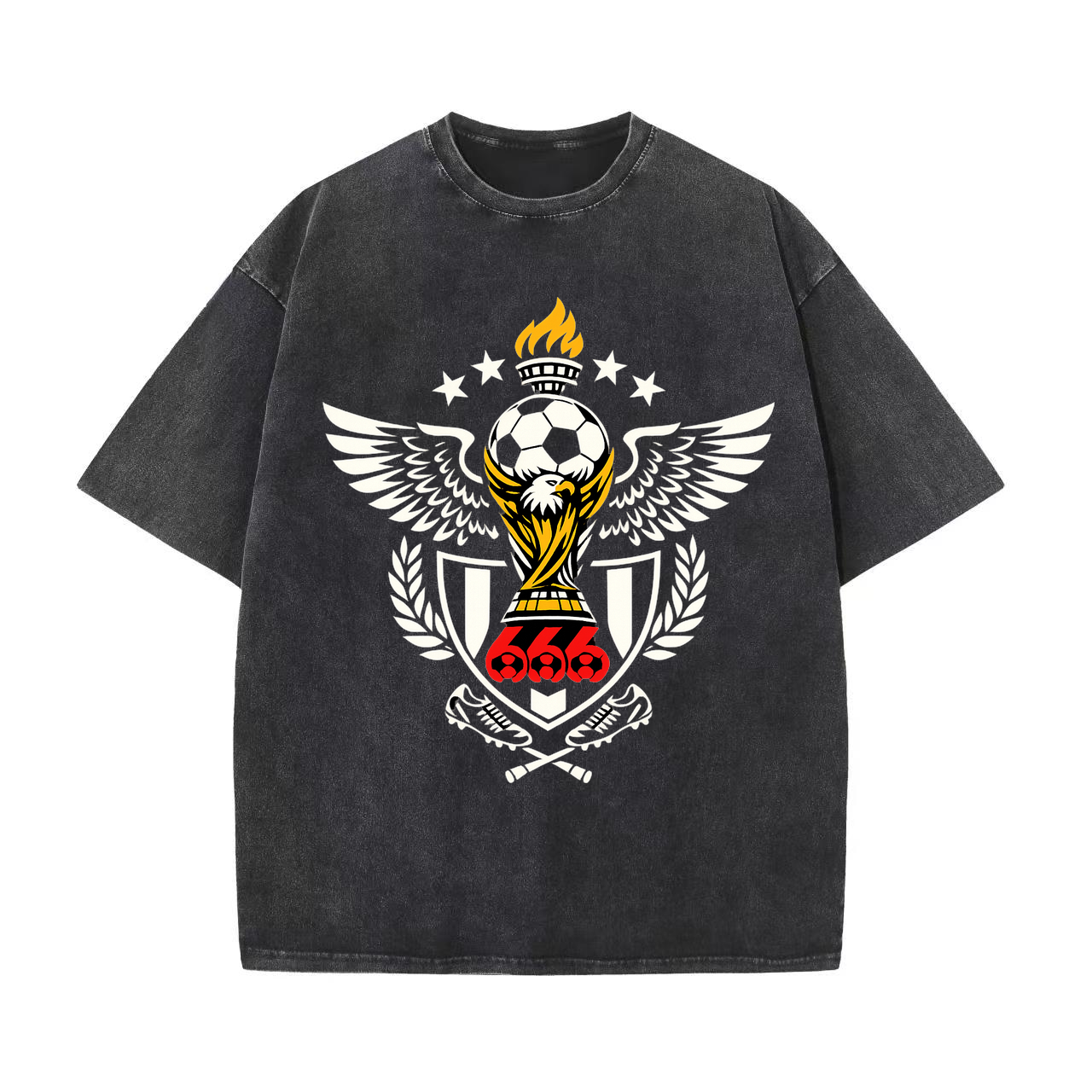 T-shirt Adelspokal-Parodie Vintage-WM Muster