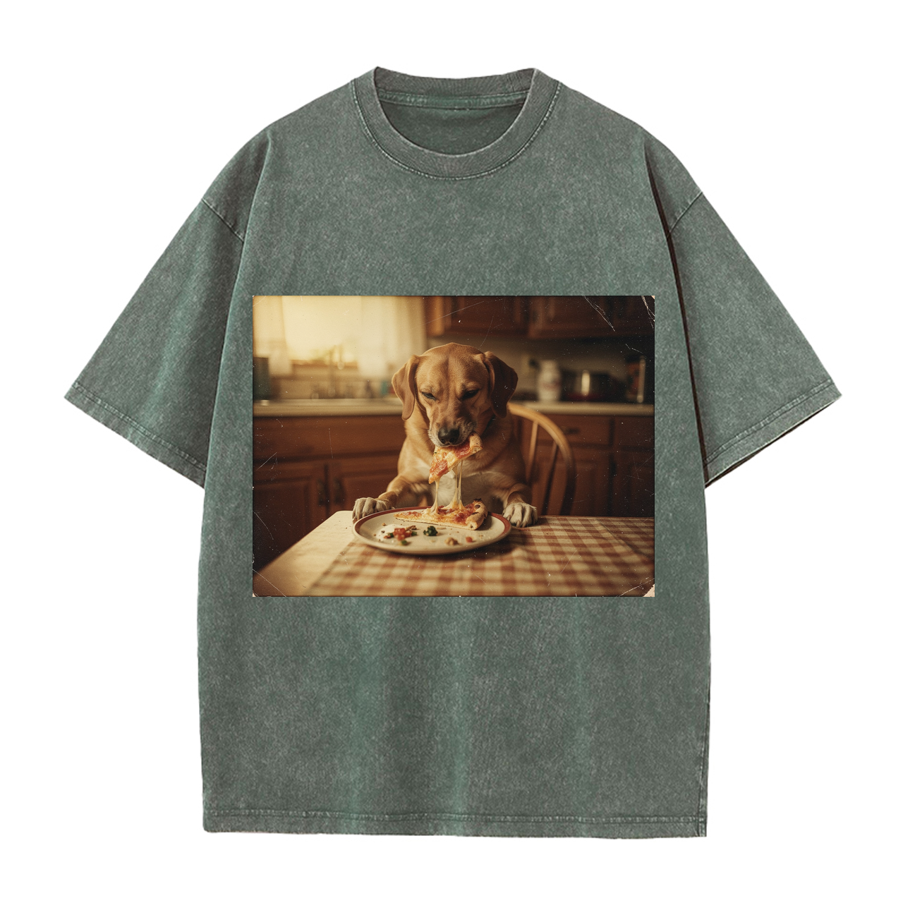 T-shirt Dog Polaroids Photo Strip Design