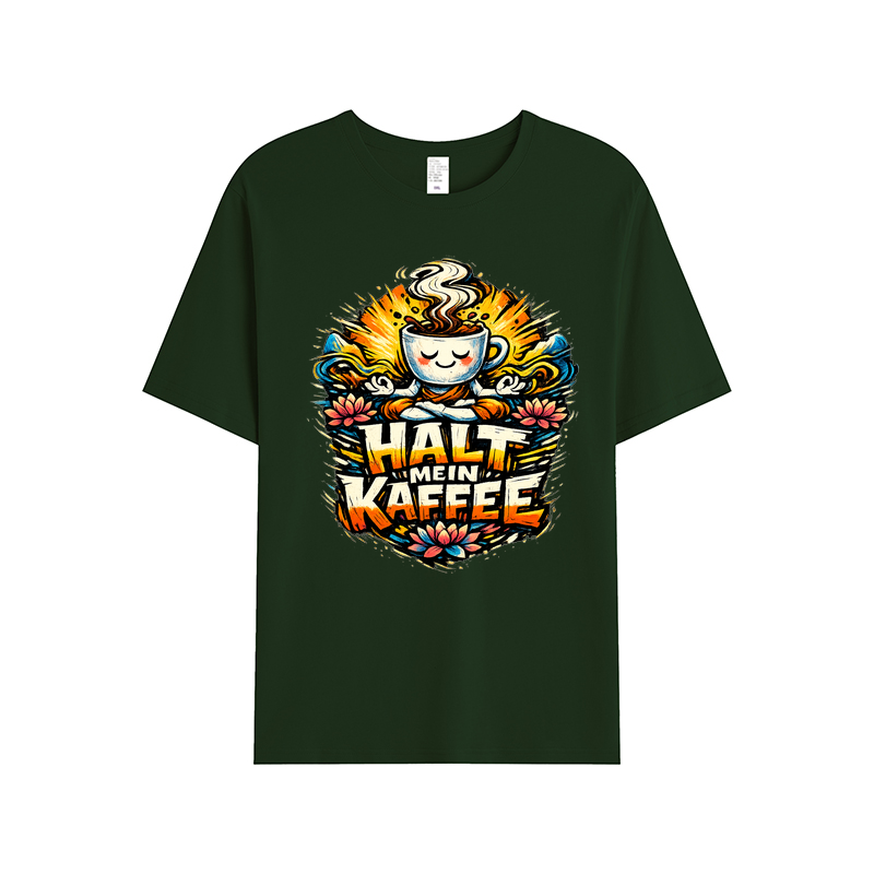 T-Shirt Kaffee-Yoga Flow