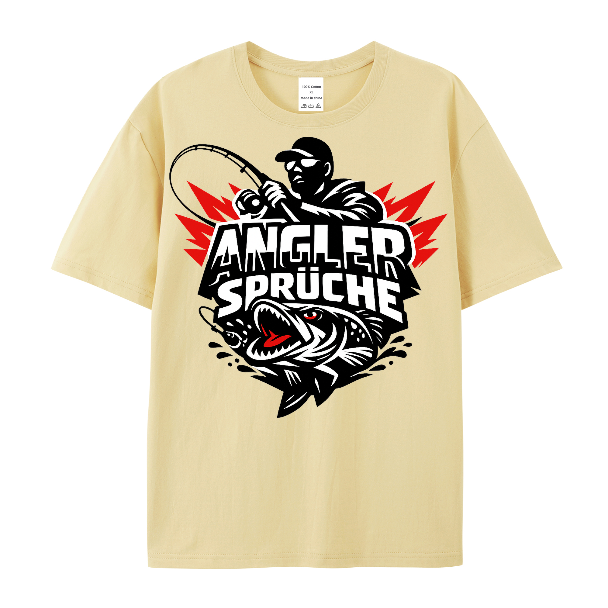 T-Shirt Angelglück am Wasser