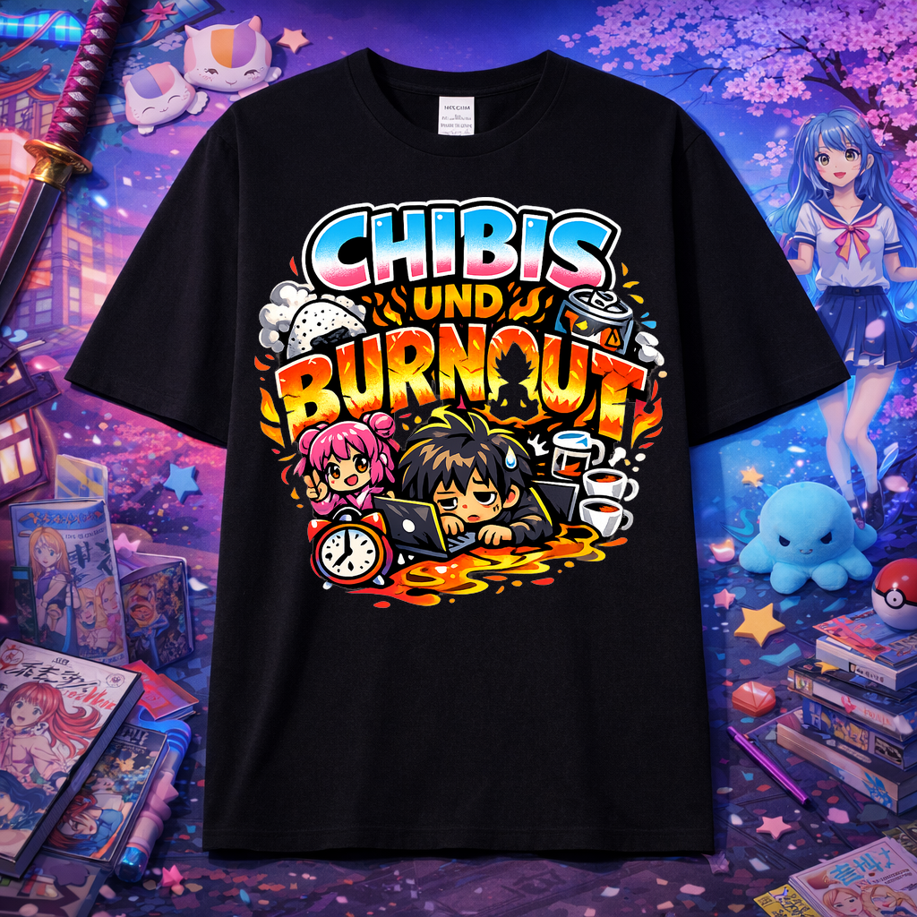 T-Shirt Chibi Burnout Burst