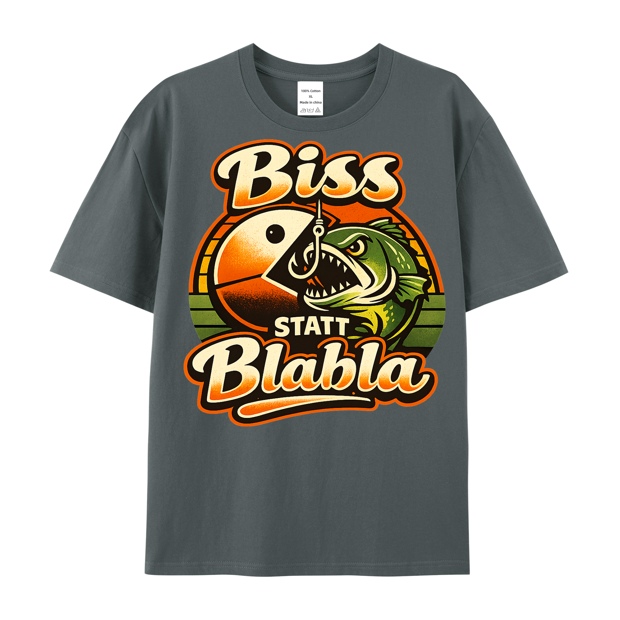 t-shirt Biss statt Blabla Angler Edition