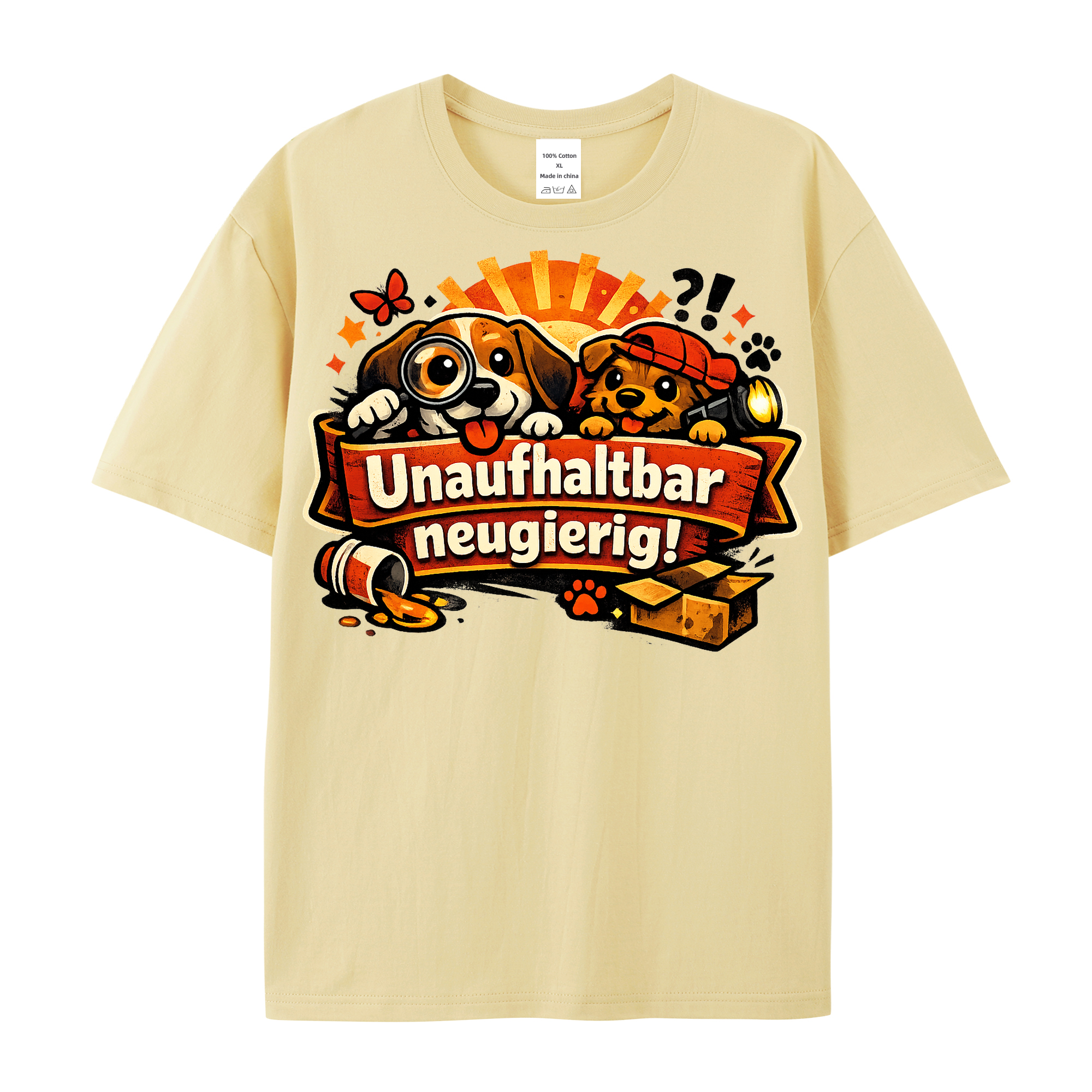 T-Shirt Neugierige Pfoten Abenteuer