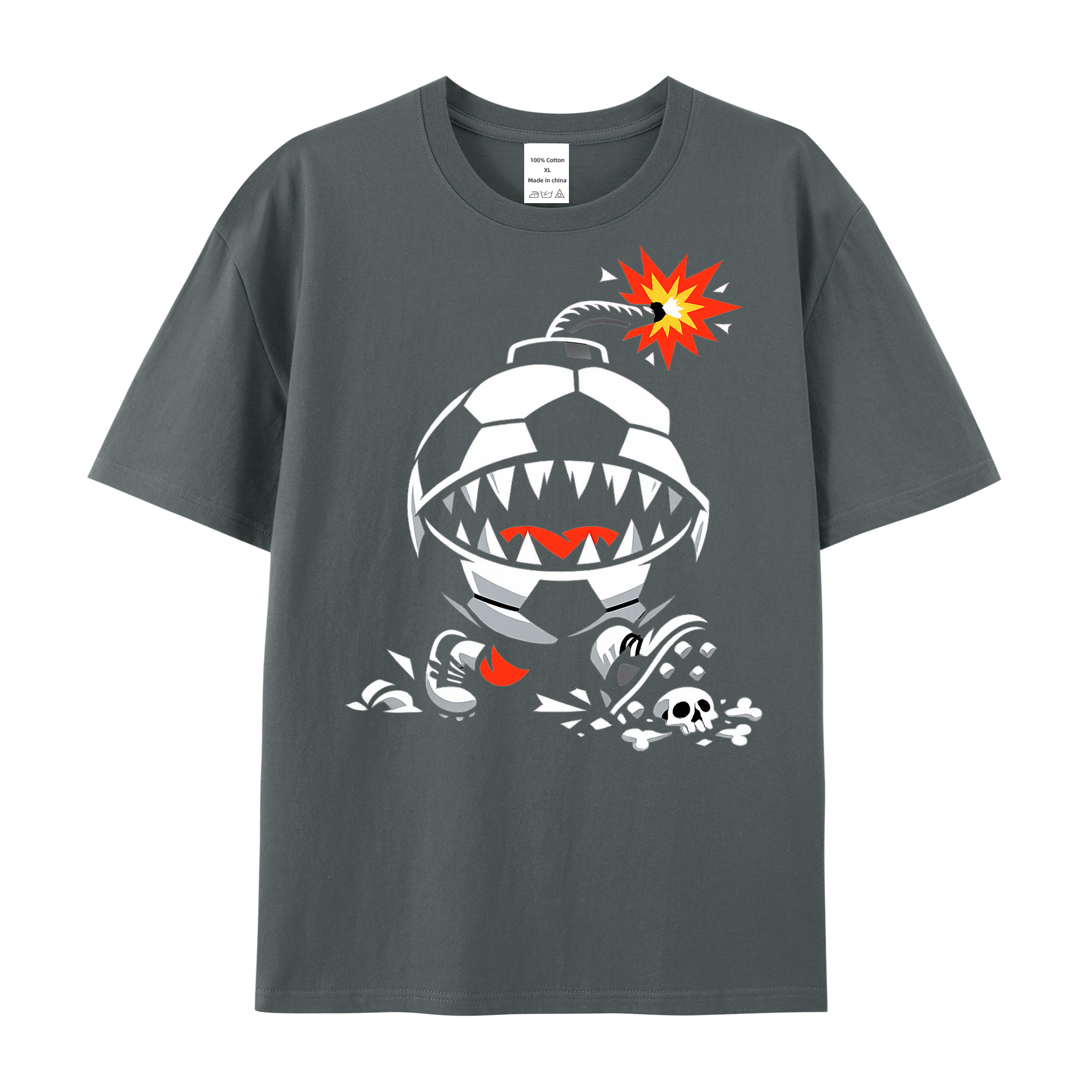T-shirt Sarkastischer Anpfiff im Stadionblitz