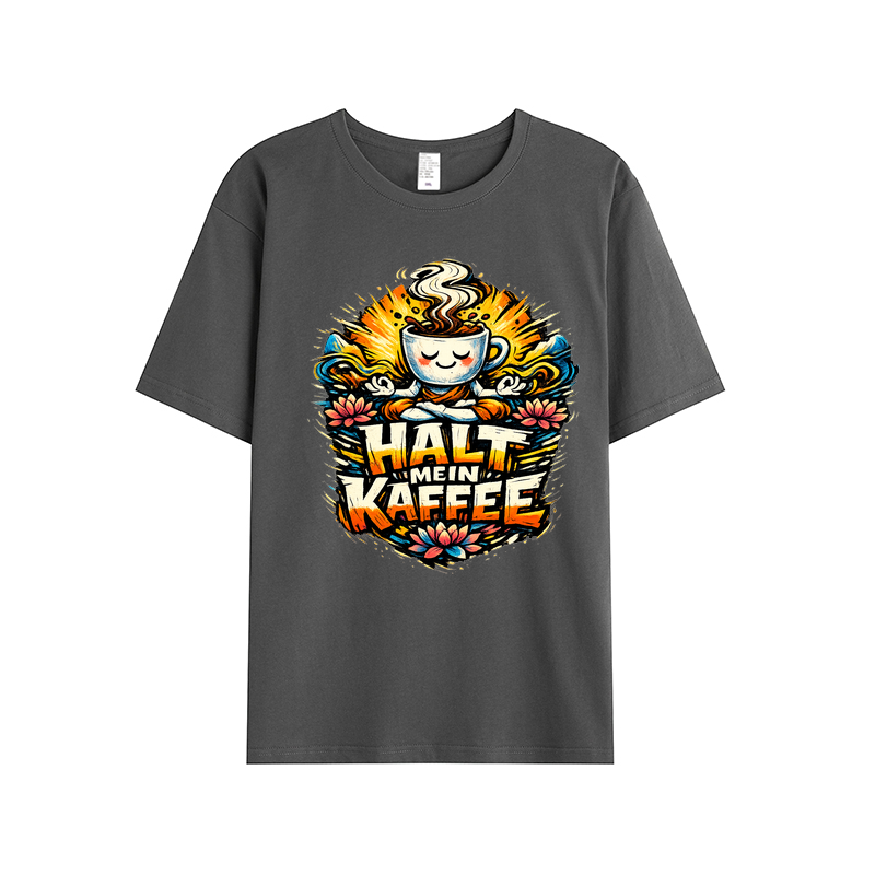 T-Shirt Kaffee-Yoga Flow