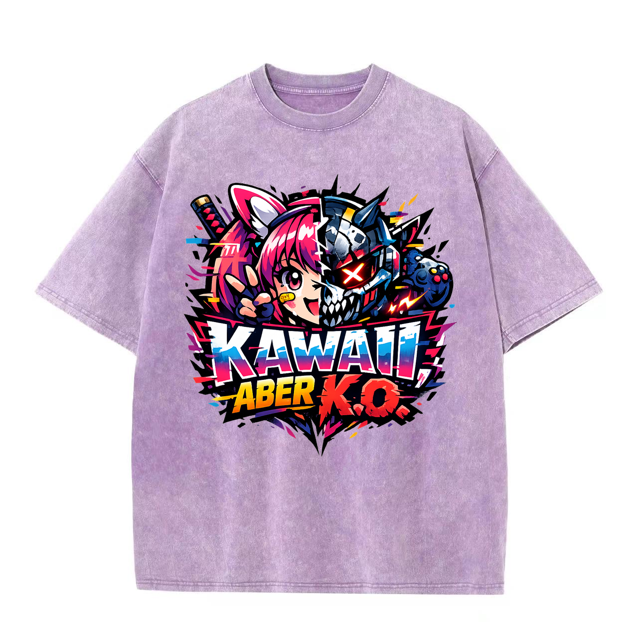 T-Shirt Kawaii K.O. Anime Vibes