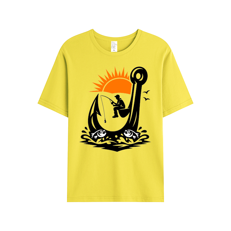 T-Shirt Angelglück am Wasser