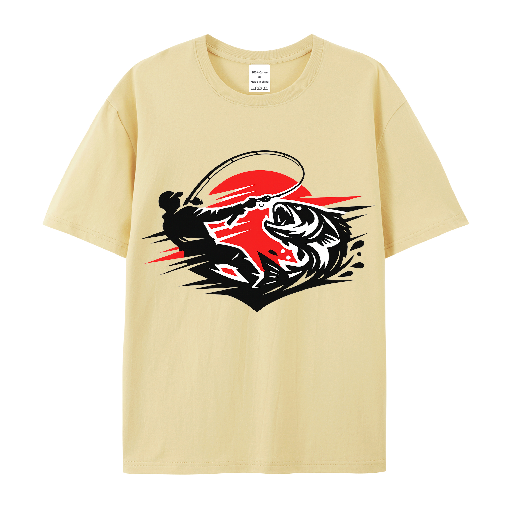 T-Shirt Angelglück am Wasser