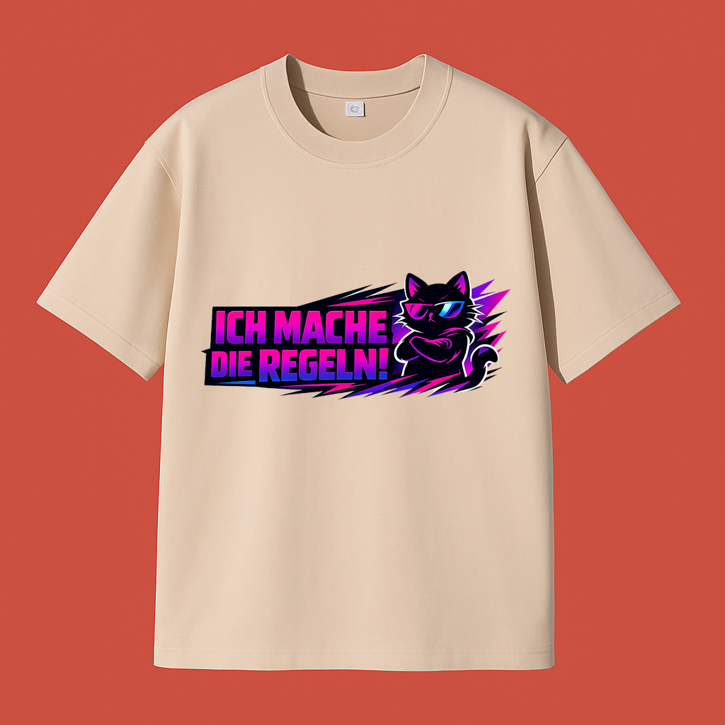 T-Shirt Katzenchef Ich mache die Regeln!