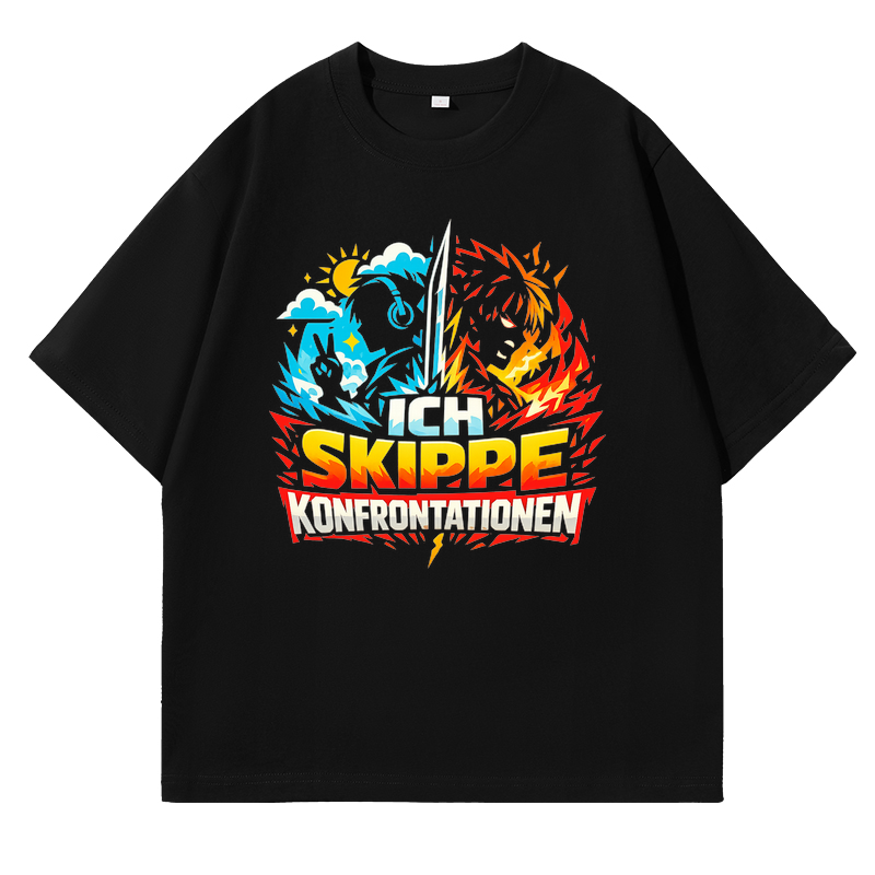 T-Shirt Konfrontations-Skipper Anime Style