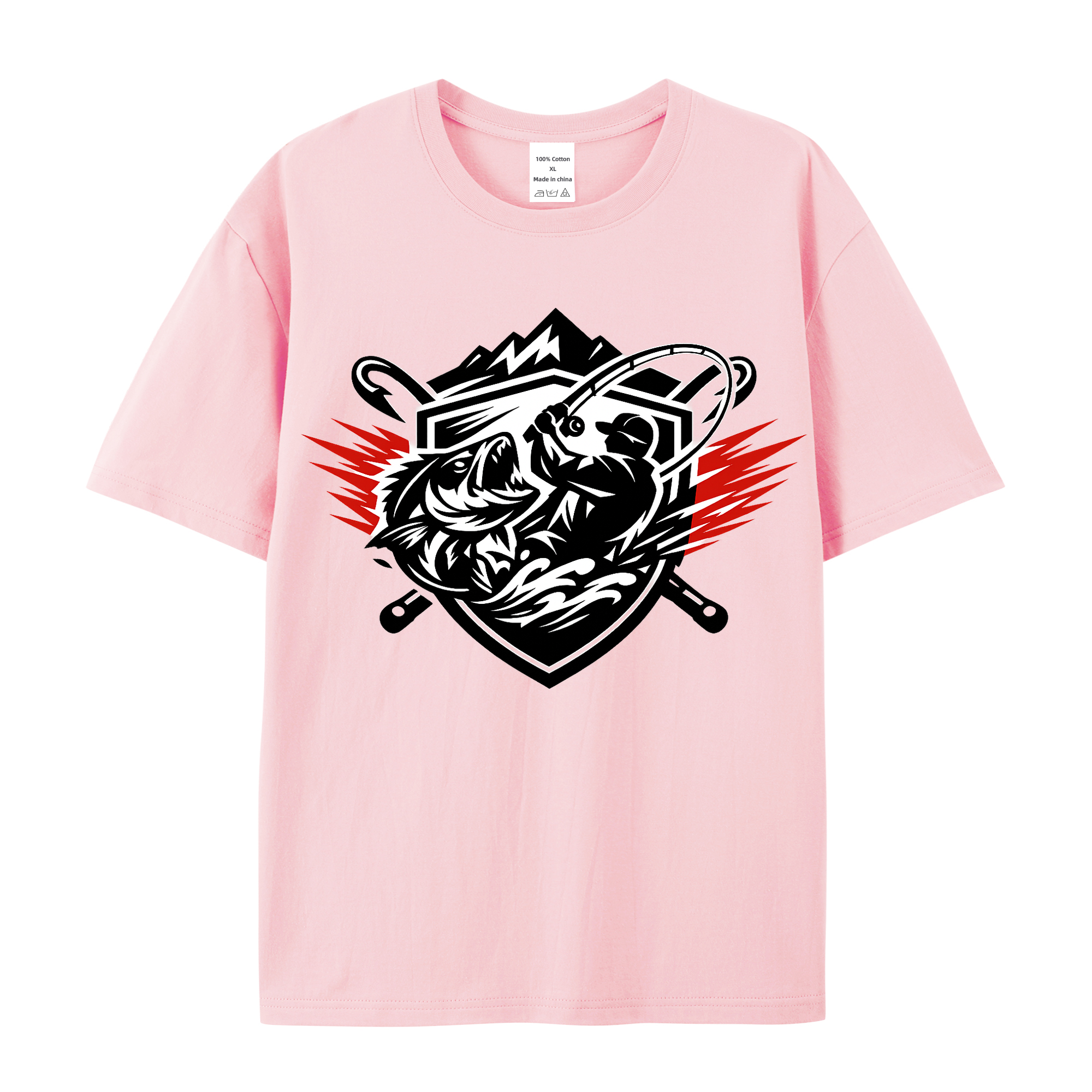 T-Shirt Angelglück am Wasser