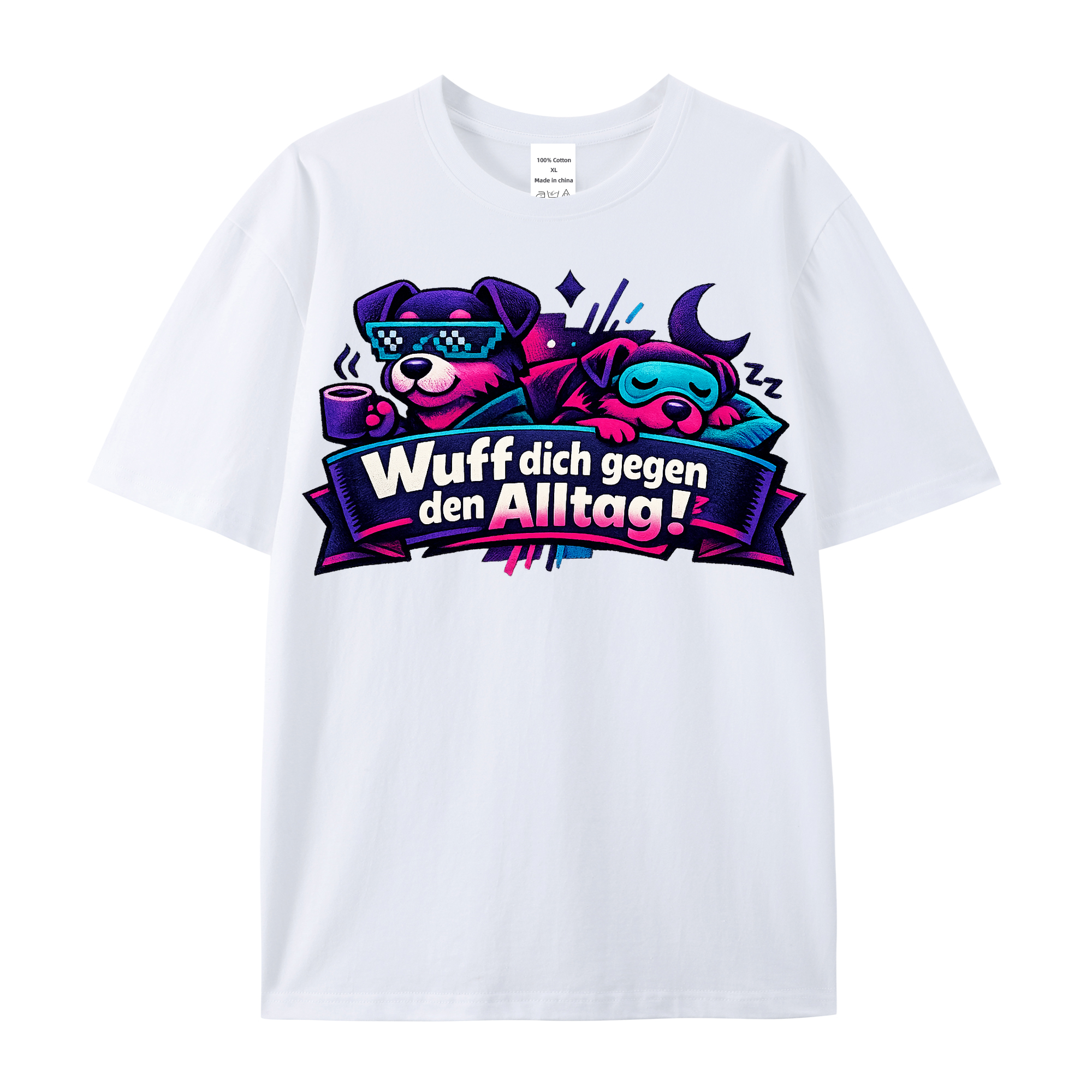 T-Shirt Alltagsspaß mit Wuff-Energie