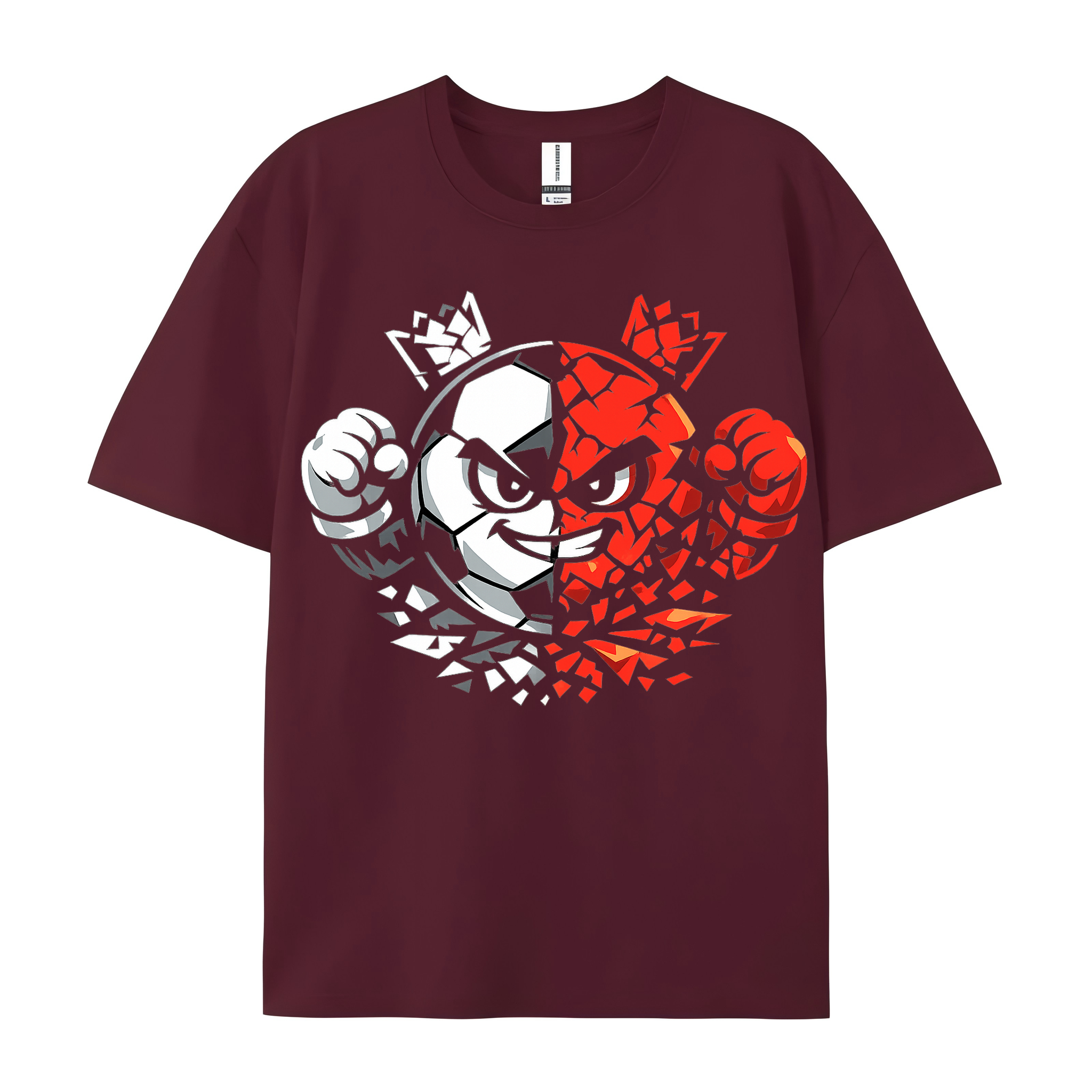 T-shirt Stolzer Wirbelgeist im Farbwirbel-Licht