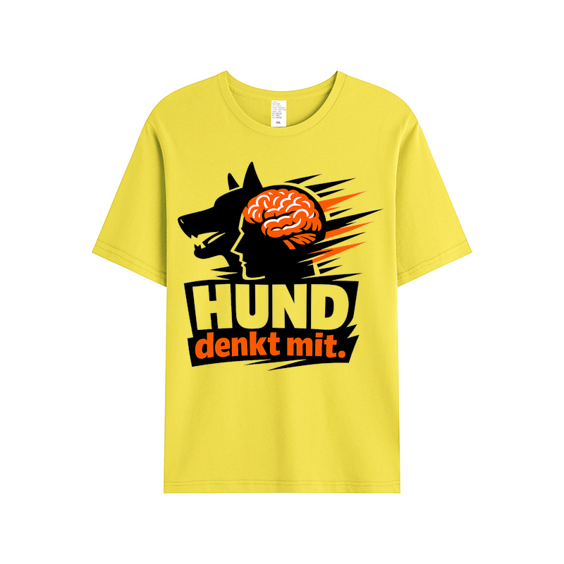 T-Shirt Hund denkt mit. – Cleverer Dog Lover Look