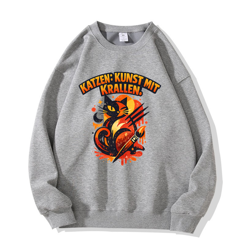 Sweatshirt KatzenKunst im Krallenstil