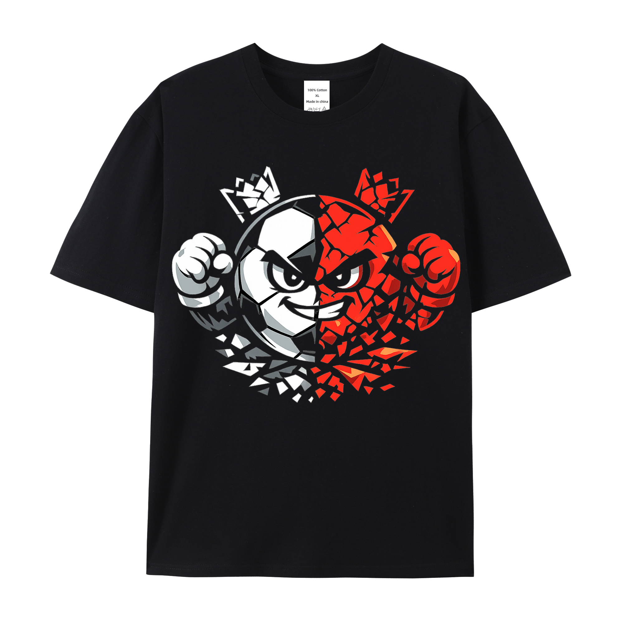 T-shirt Stolzer Wirbelgeist im Farbwirbel-Licht