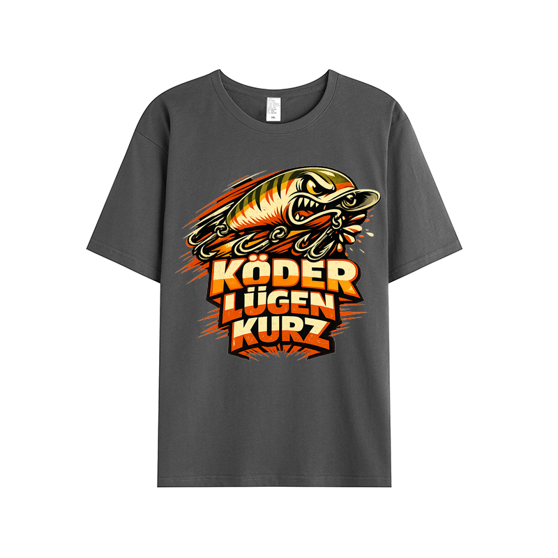 t-shirt Köder Lügen Kurz Angler Edition
