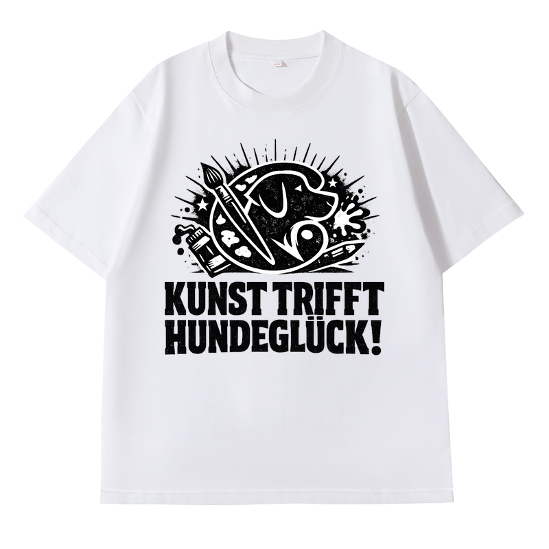 Kunst trifft Hundeglück! t-shirt