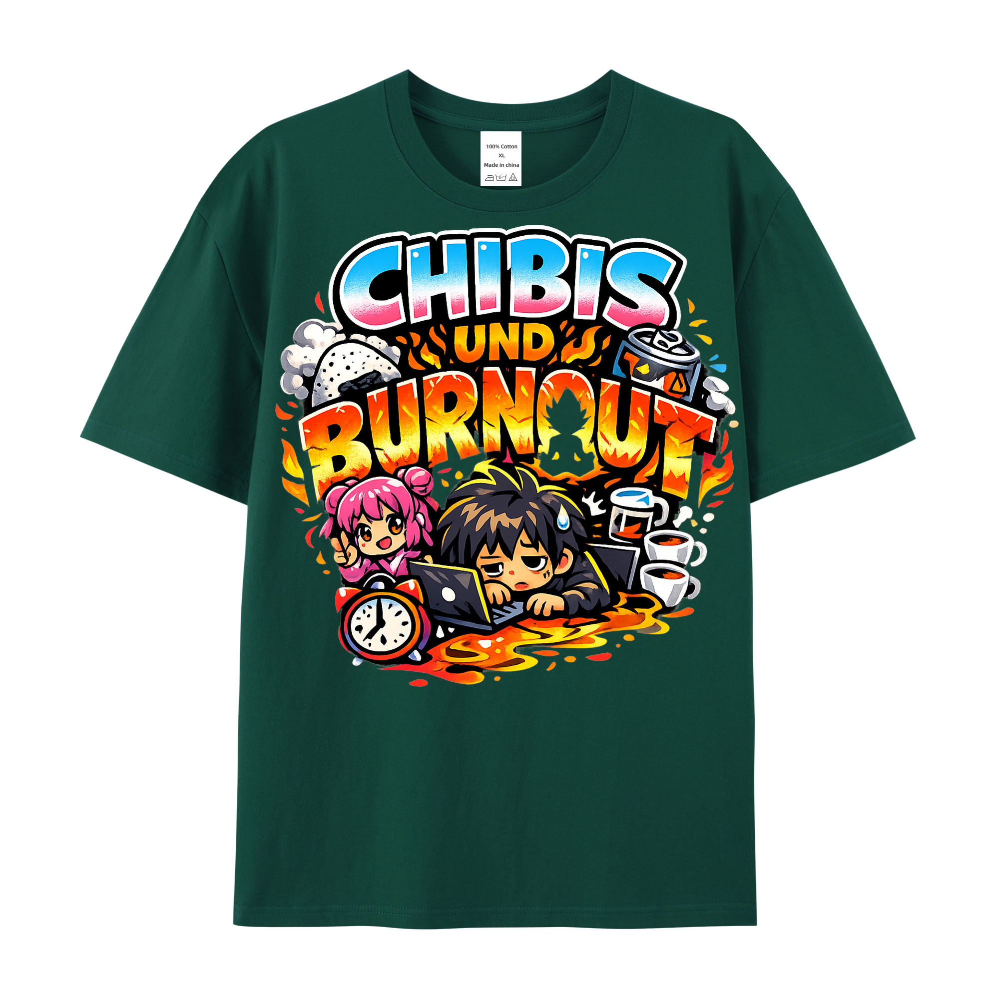 T-Shirt Chibi Burnout Burst