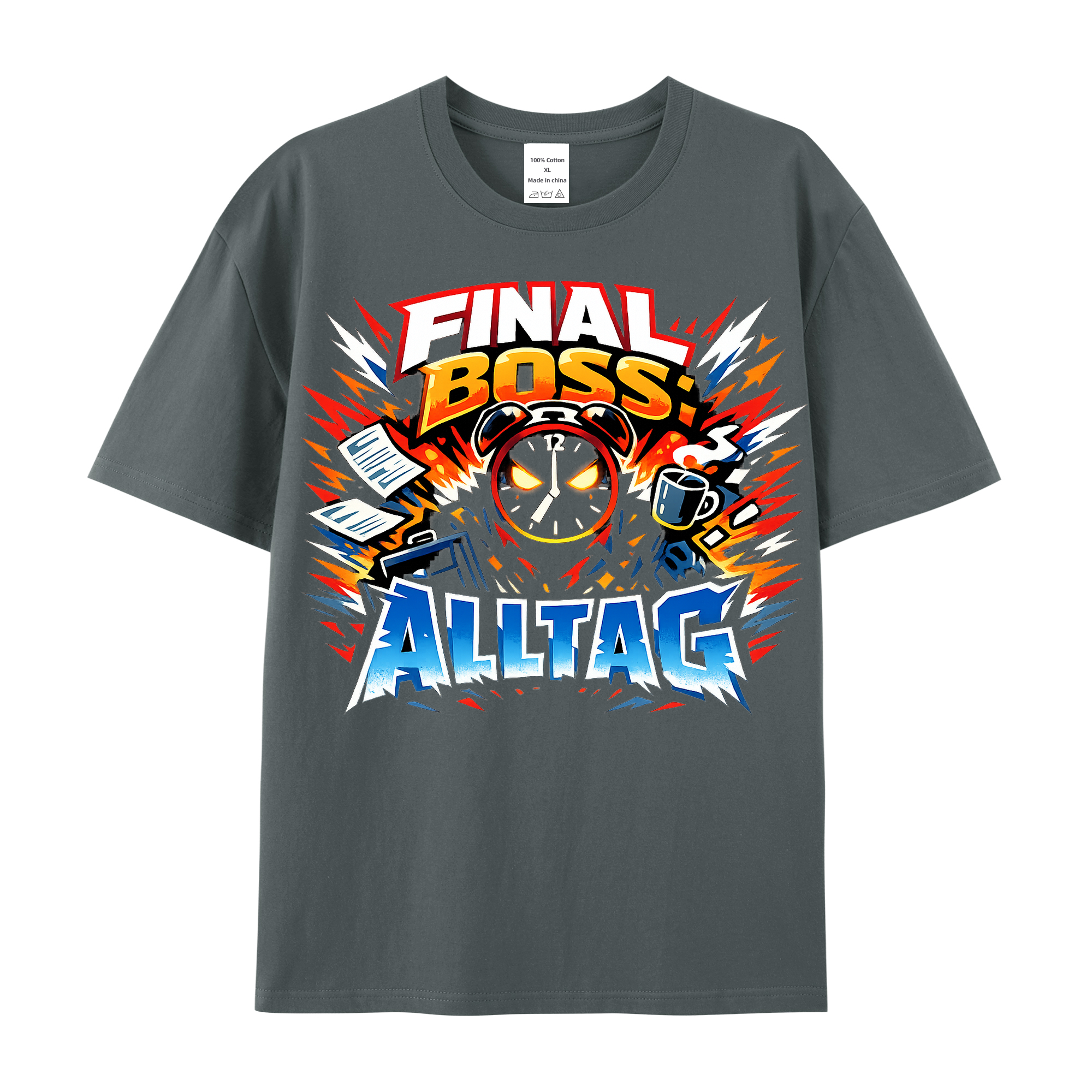 T-Shirt Final Boss Alltag Anime Style