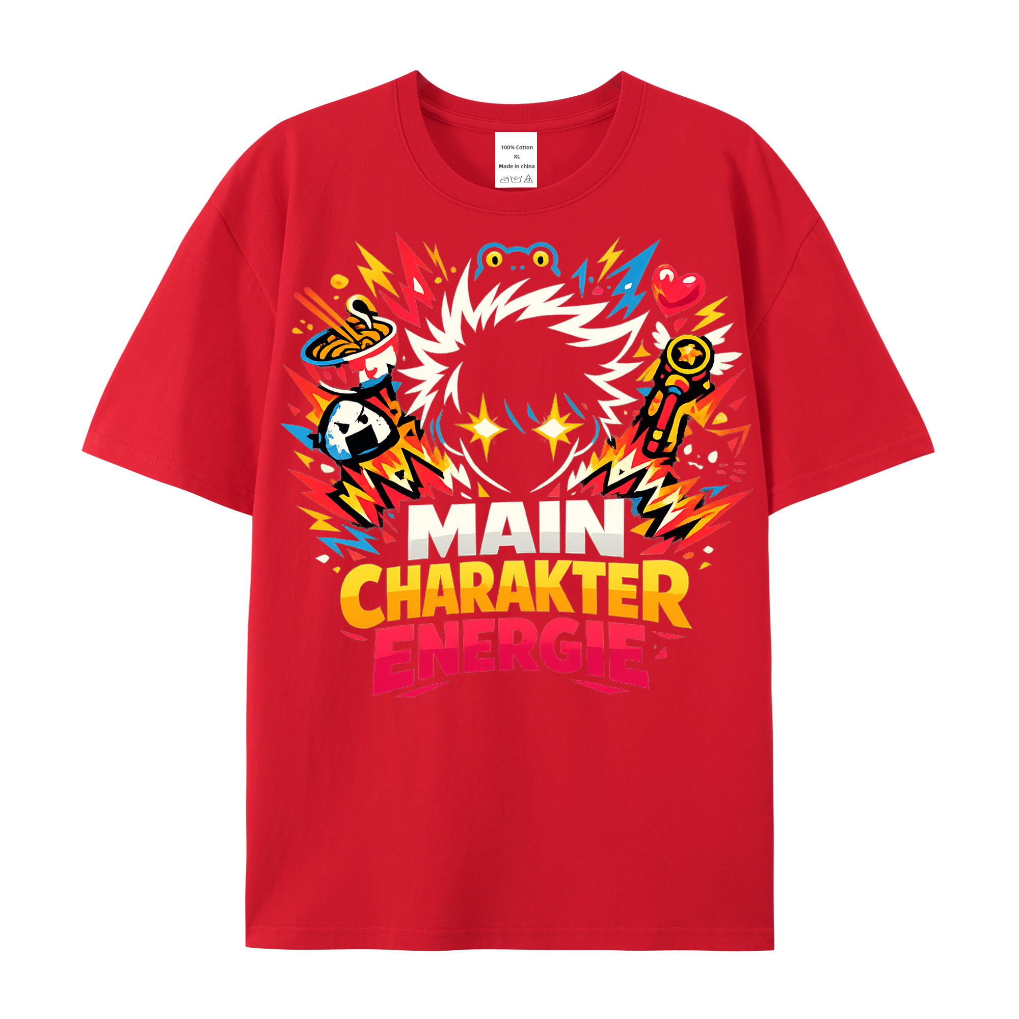 T-Shirt Main Charakter Energie Anime Vibes