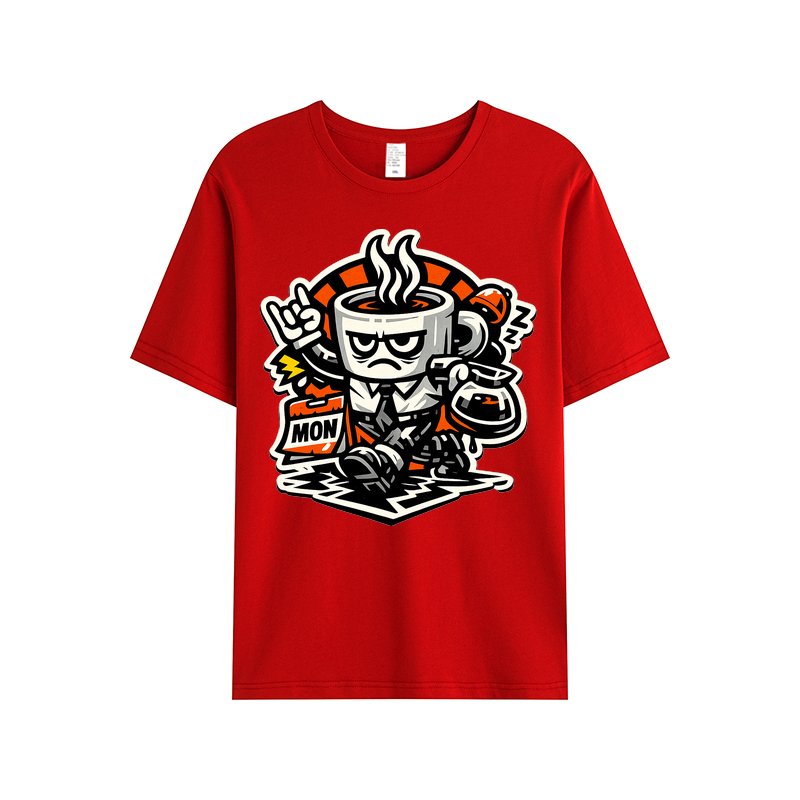 T-shirt Kaffeepanzer Montag: Start frei für den Büro-Alltag