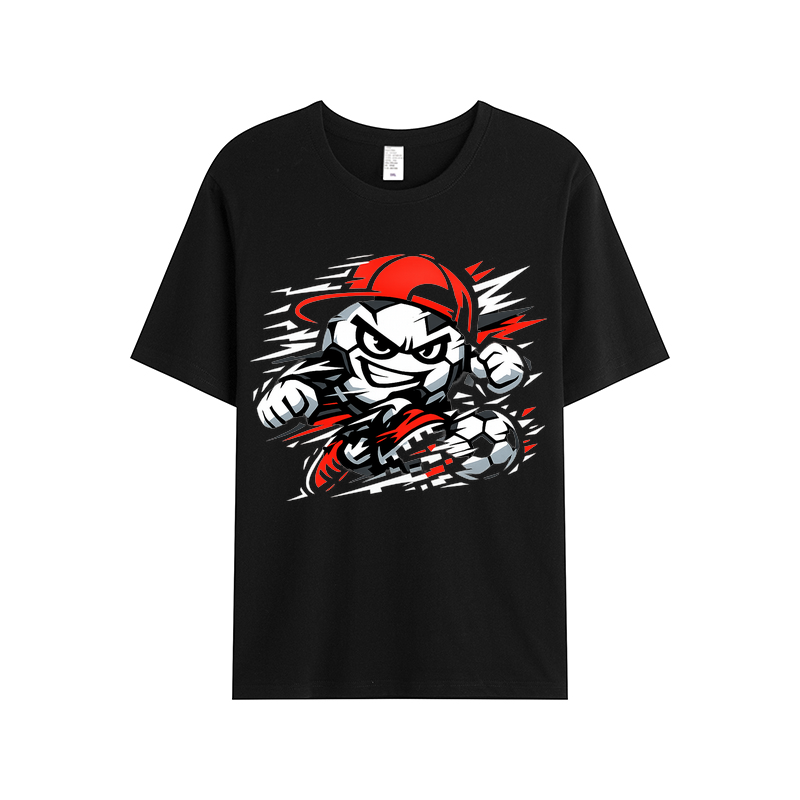 T-shirt Unaufhaltsamer Spielgeist Vektor-Maskottchen