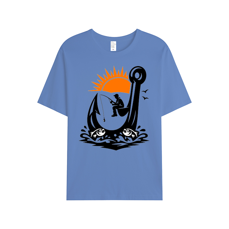 T-Shirt Angelglück am Wasser