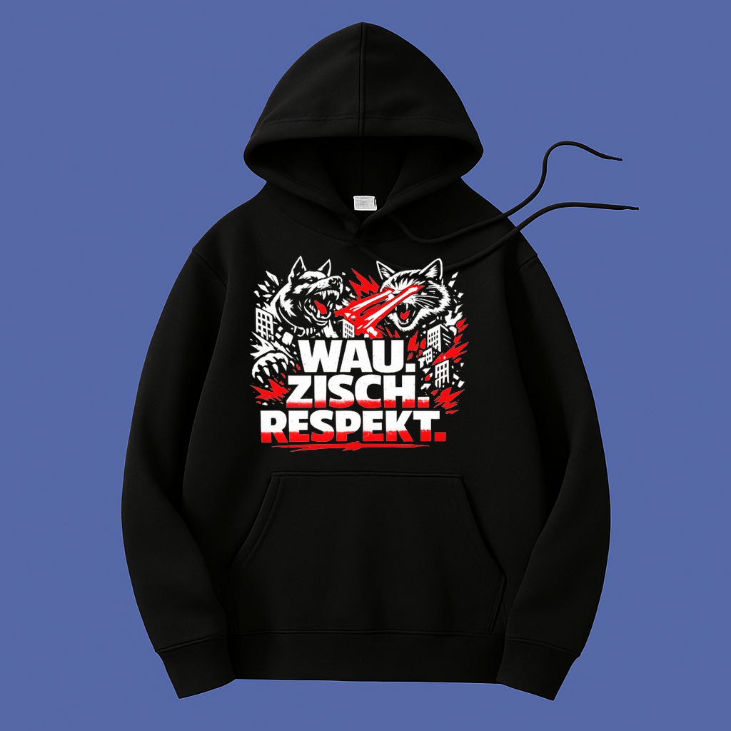 Hoodie Wau Zisch Respekt Vibes