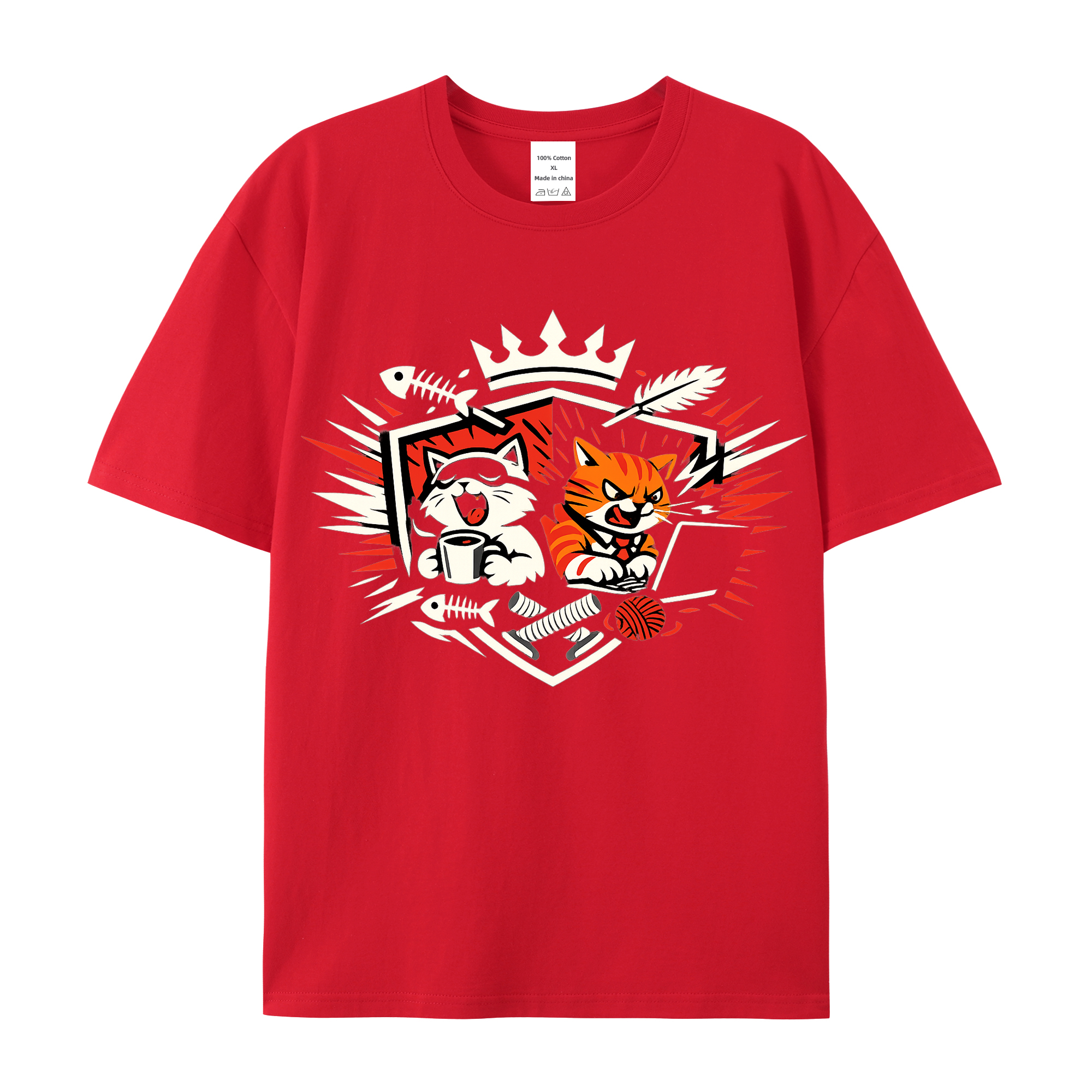 T-Shirt Katzenkönig Charm