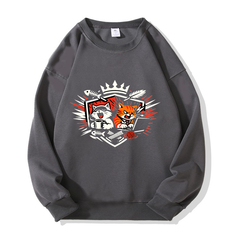 Sweatshirt Katzenkönig Kuschelmodus
