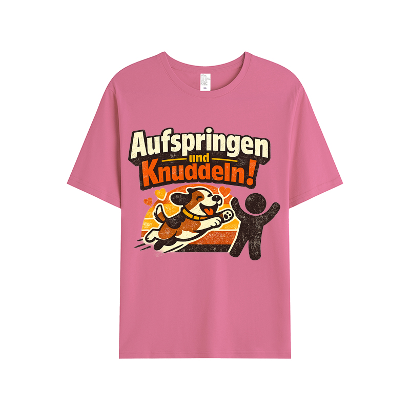 T-Shirt Hundeknuddel Sprungfreude