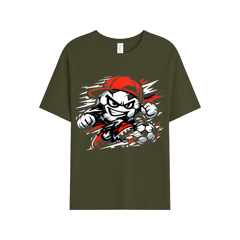 T-shirt Unaufhaltsamer Spielgeist Vektor-Maskottchen