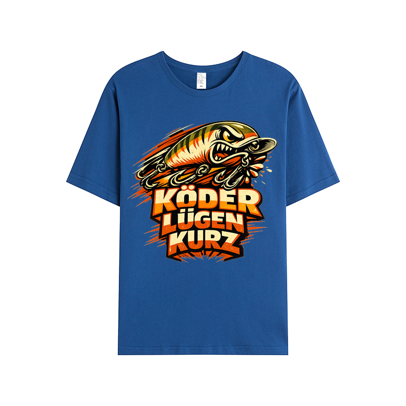 t-shirt Köder Lügen Kurz Angler Edition