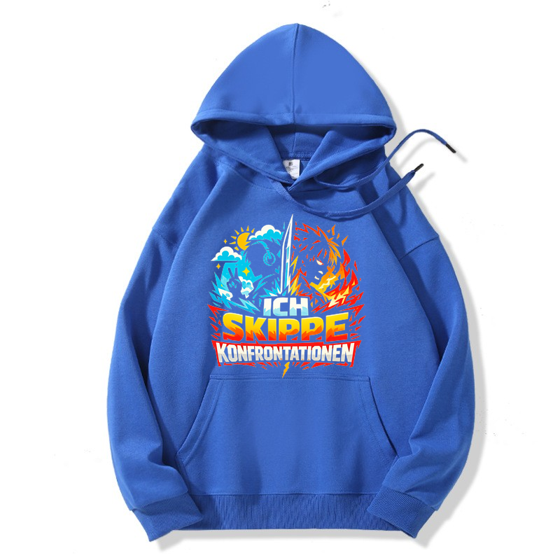 Hoodie Konfrontations-Mode: Skip & Chill