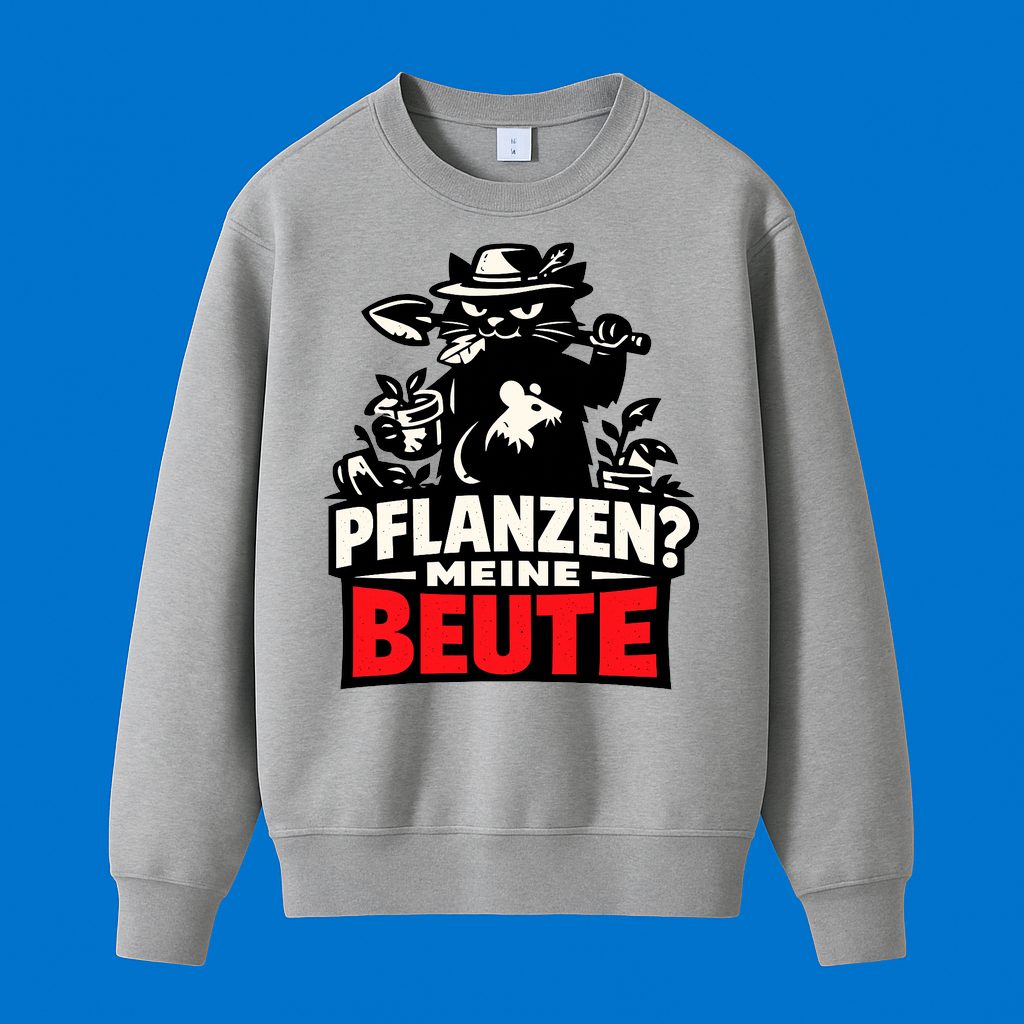 Sweatshirt Katzenbeute Pflanzenjäger
