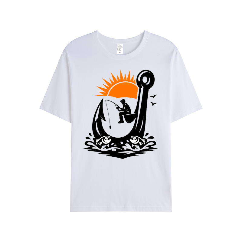 T-Shirt Angelglück am Wasser